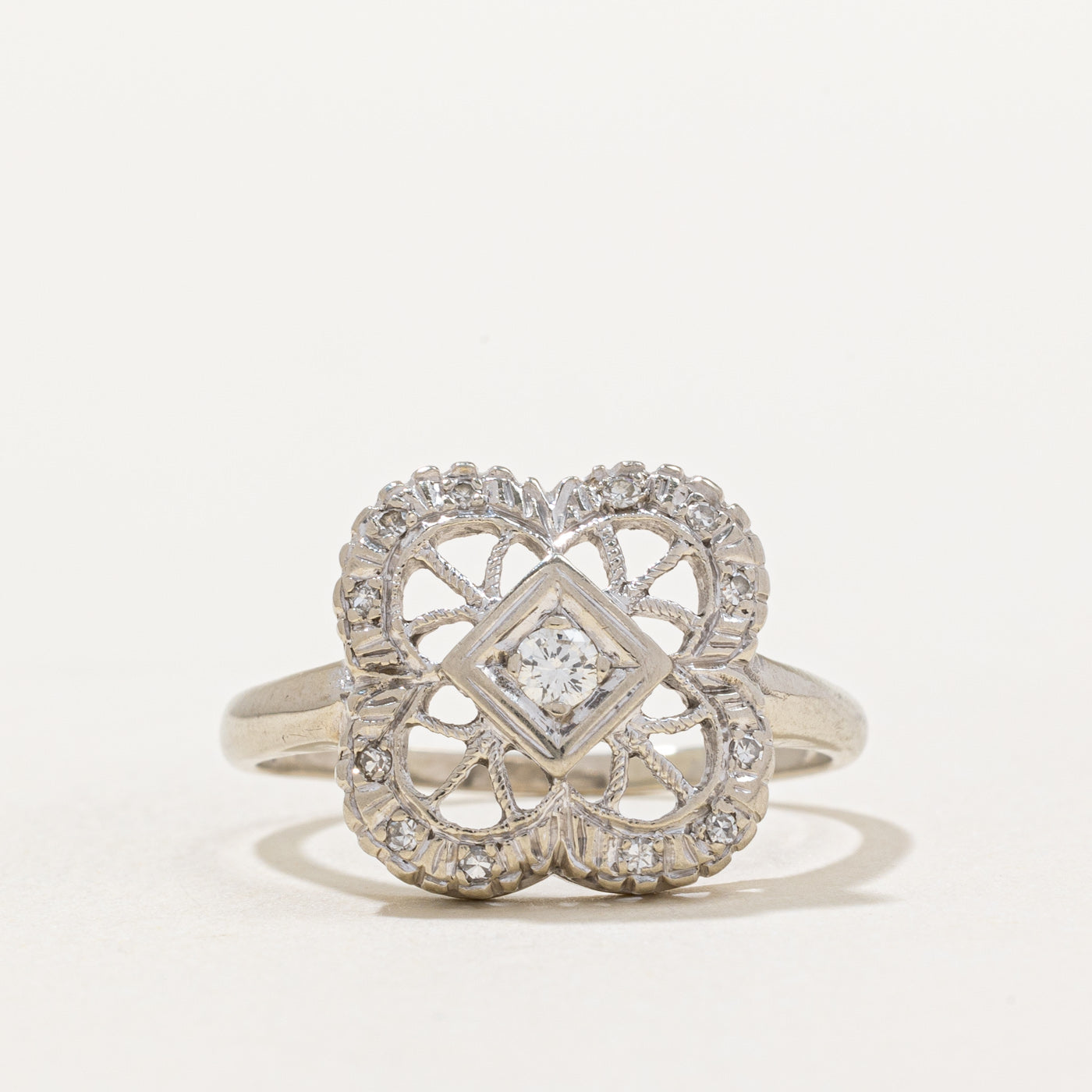 Diamond Lattice Ring | 0.15ctw | SZ 8.5 |