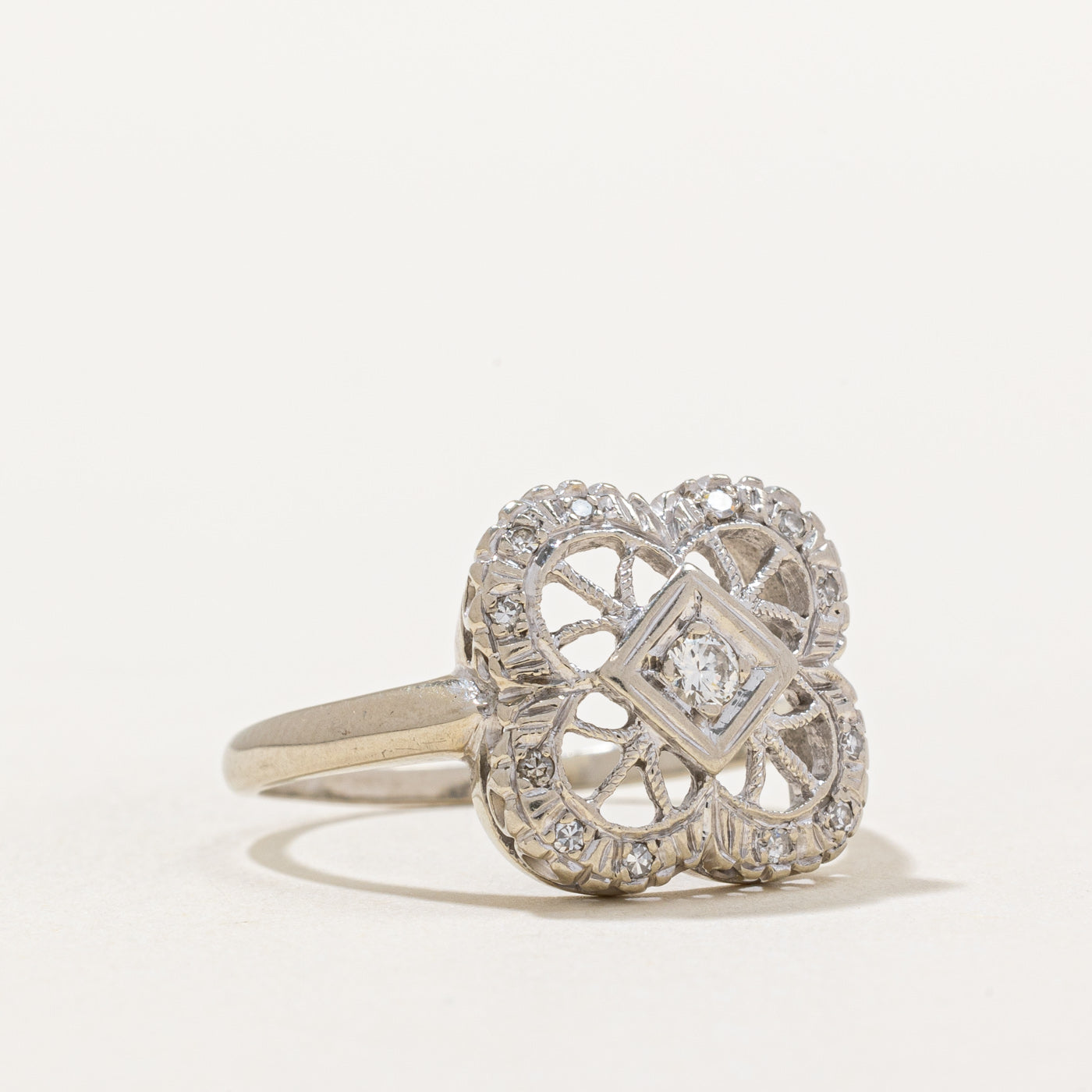 Diamond Lattice Ring | 0.15ctw | SZ 8.5 |
