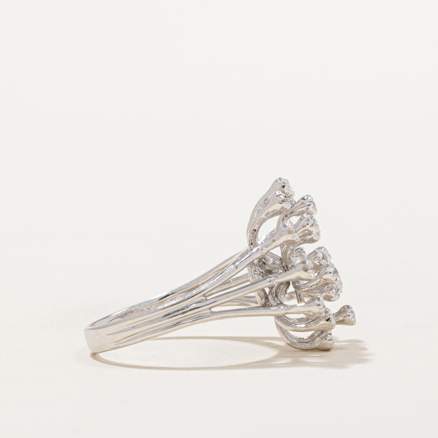 Diamond Cocktail Ring | 0.14ctw | SZ 7.5 |