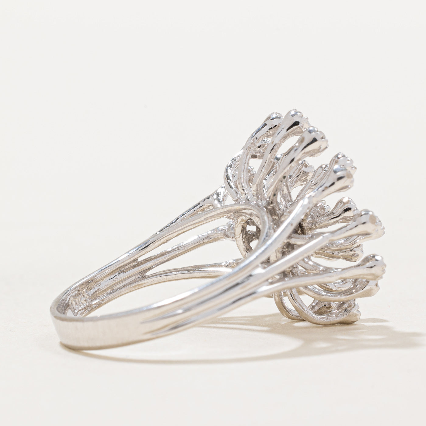Diamond Cocktail Ring | 0.14ctw | SZ 7.5 |
