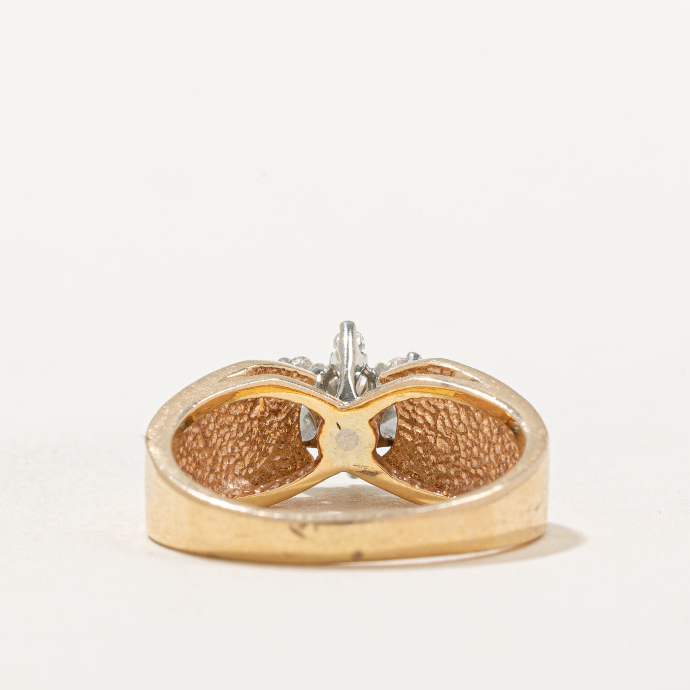 Diamond Cluster Reverse Tapered Ring | 0.37ctw | SZ 7.25 |