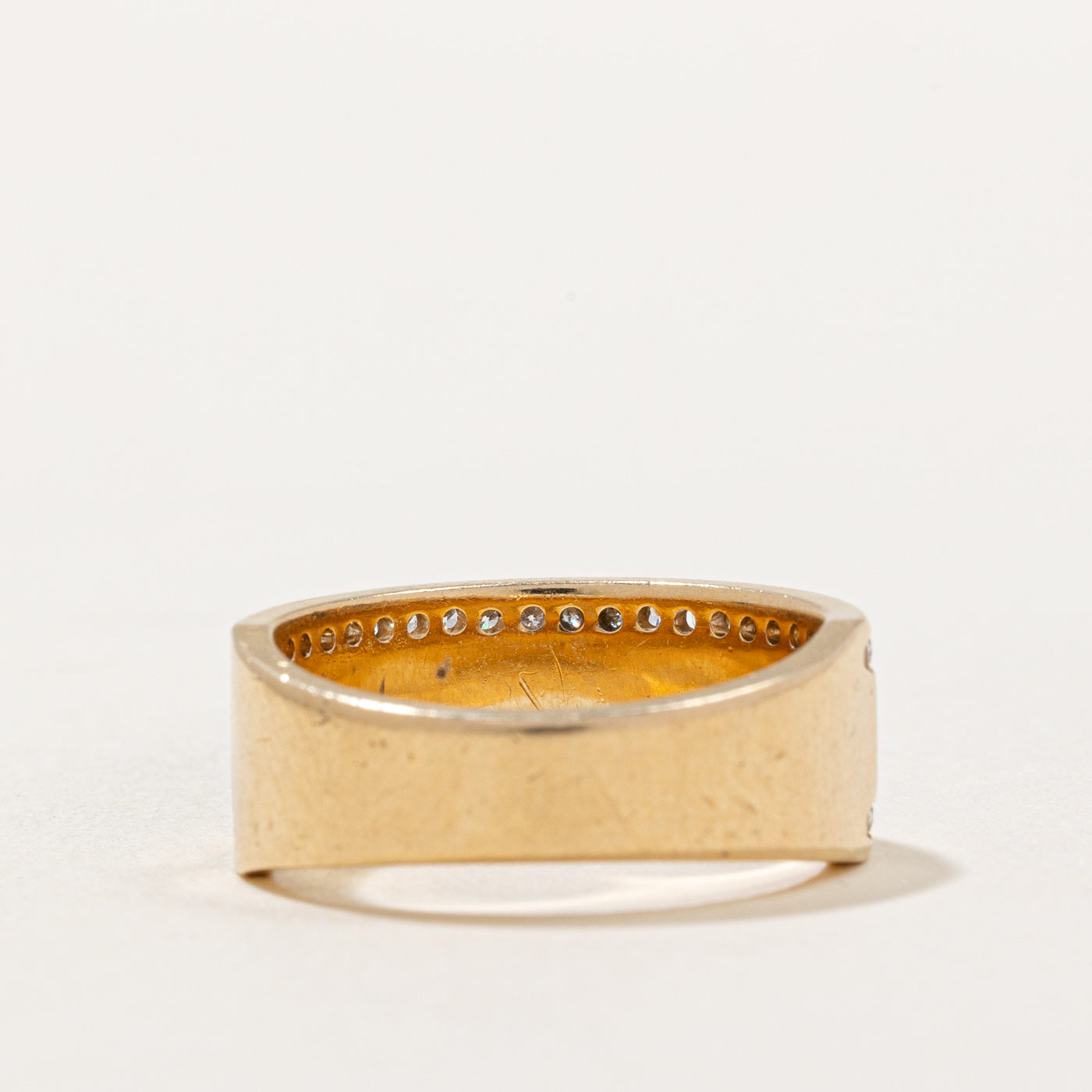 Diamond Edged Cigar Band | 0.42ctw | SZ 6.5 |
