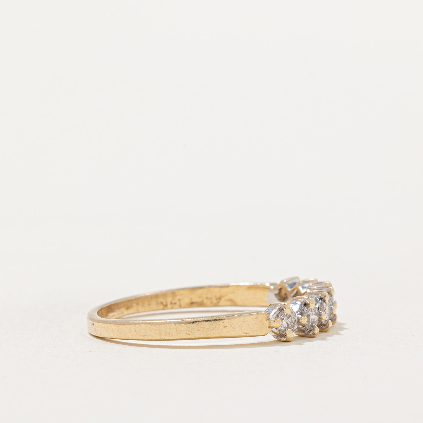 Semi Eternity Diamond Ring | 0.35ctw | SZ 9.5 |