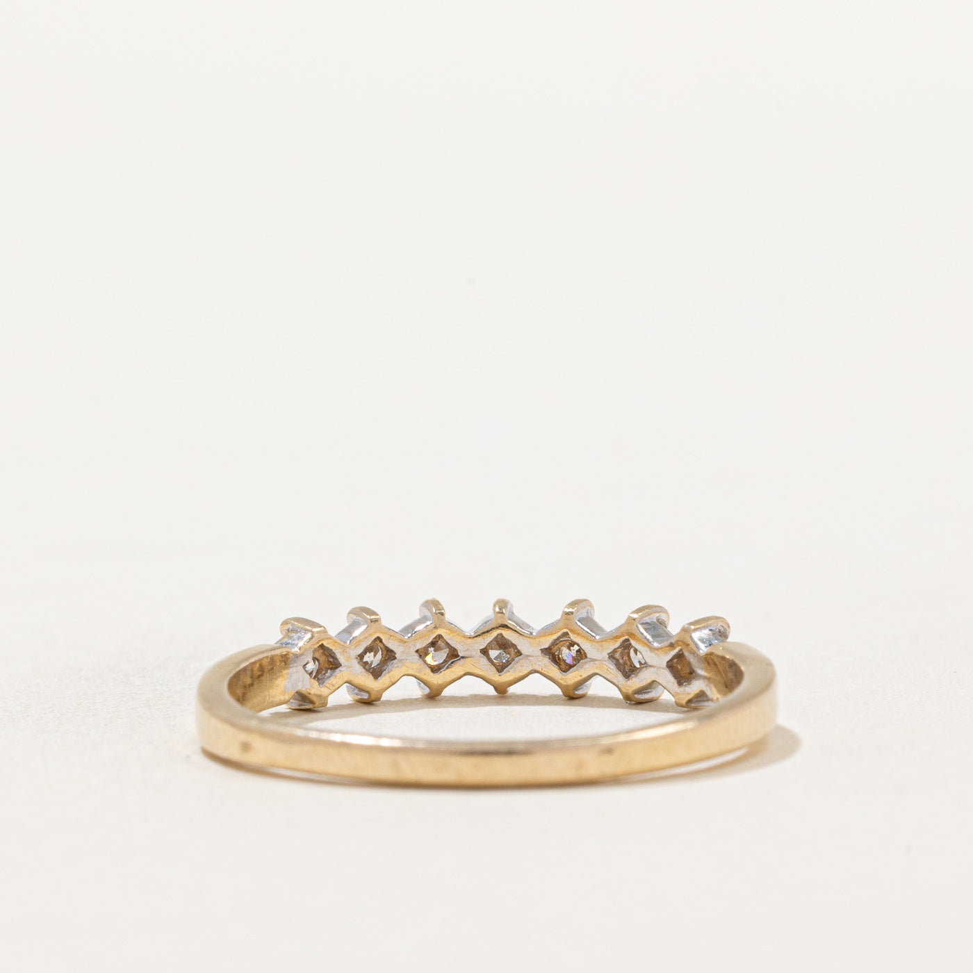 Semi Eternity Diamond Ring | 0.35ctw | SZ 9.5 |