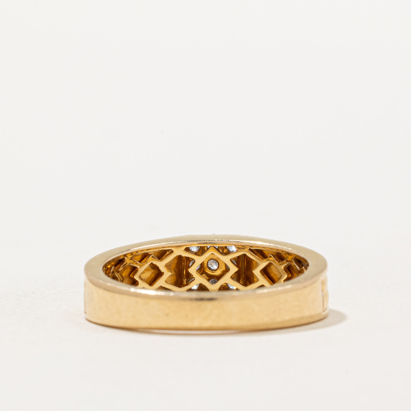 Diamond Grid Woven Band Ring | 0.22ctw | SZ 8.5 |