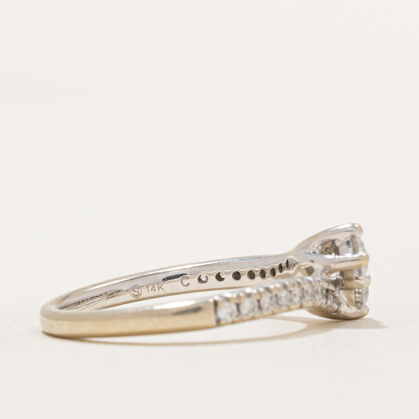 Bague Diamant Toi et Moi | 0,58ctw | Taille 7,25