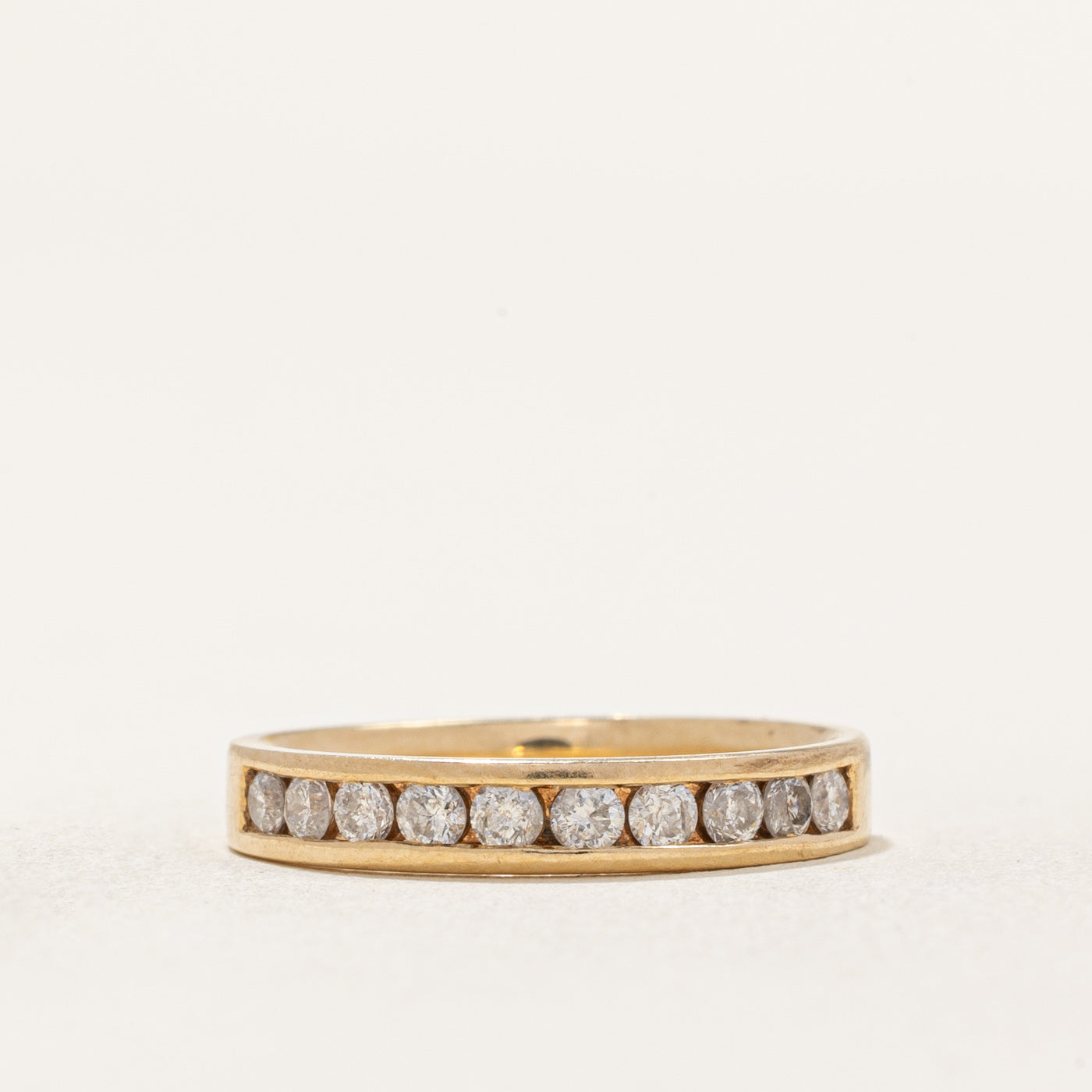 Channel Set Semi Eternity Diamond Band | 0.30ctw | SZ 4.5
