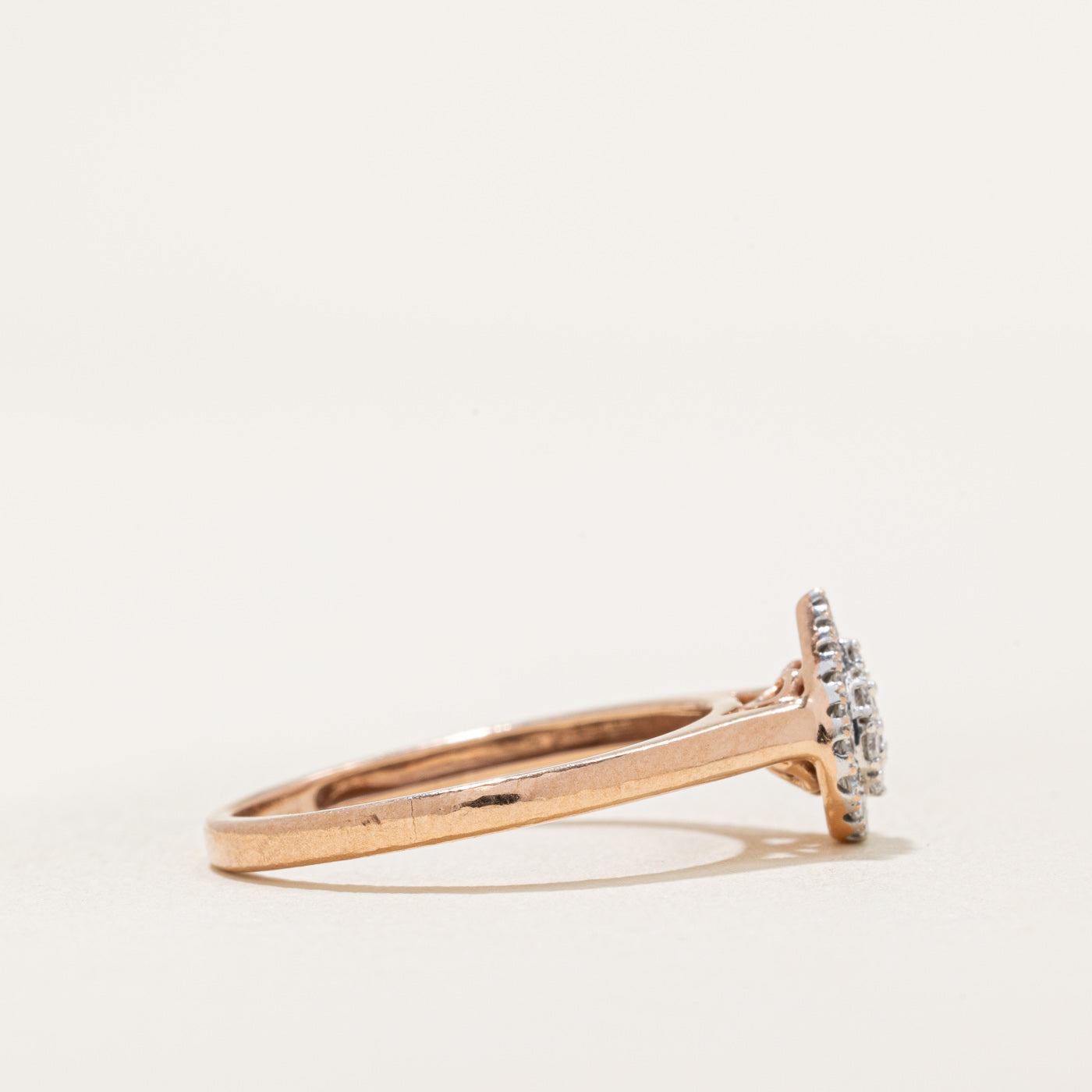 Diamond Cluster Pear Shaped Ring | 0.15ctw | SZ 7.5
