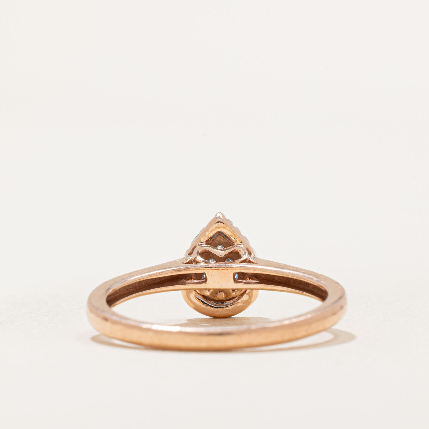 Diamond Cluster Pear Shaped Ring | 0.15ctw | SZ 7.5