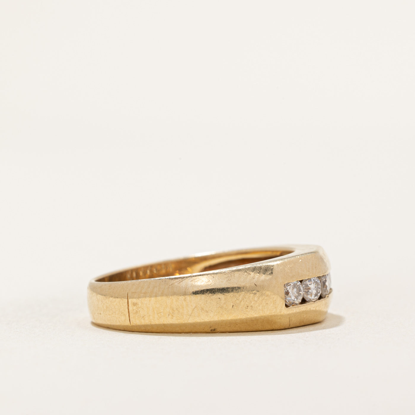 Channel Set Diamond Band | 0.44ctw | SZ 10.25