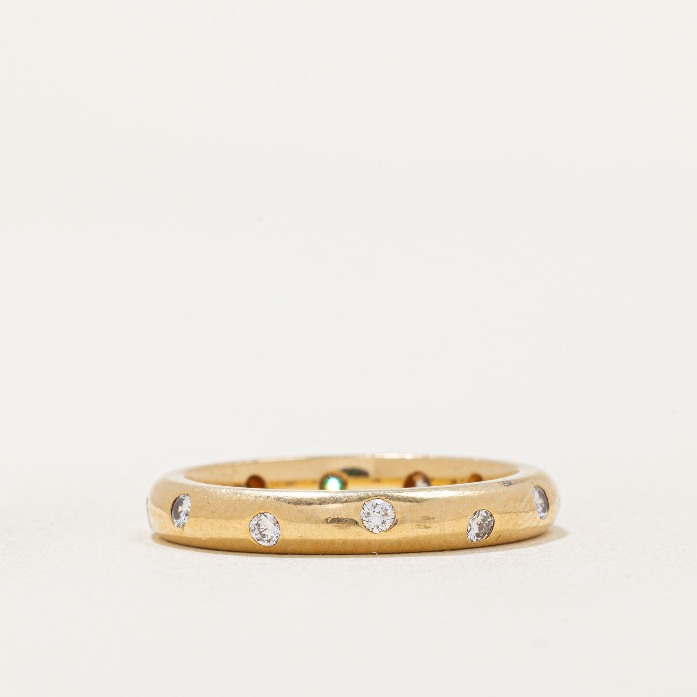 Bague sertie de diamants épars | 0,25 ct au total | Taille 5,25