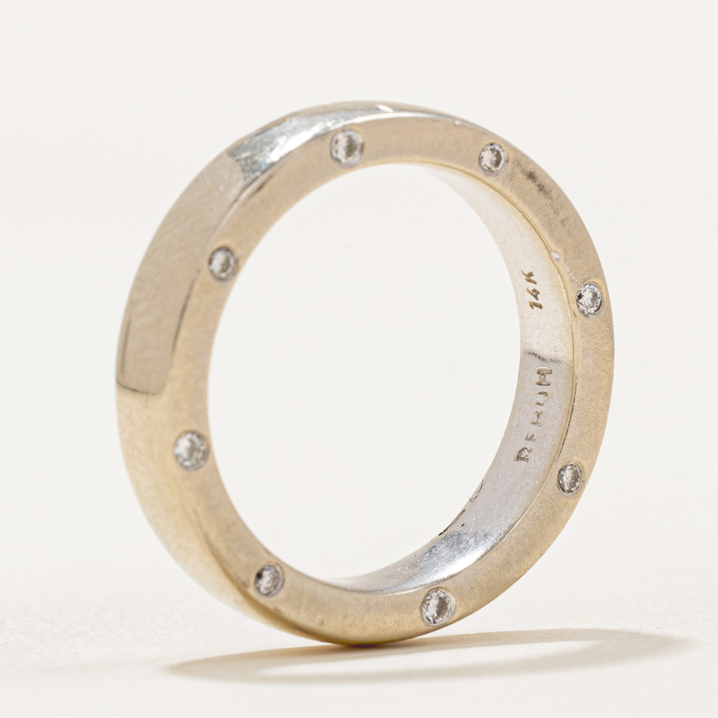 Flush Set Side Diamond Eternity Band | 0.14ctw | SZ 5.75