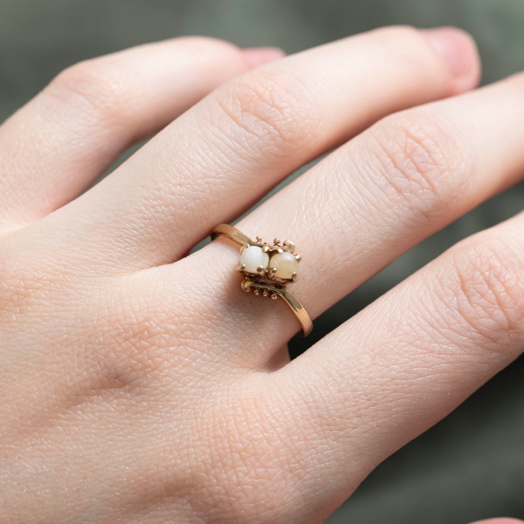 Toi et Moi Pearl Ring | SZ 7