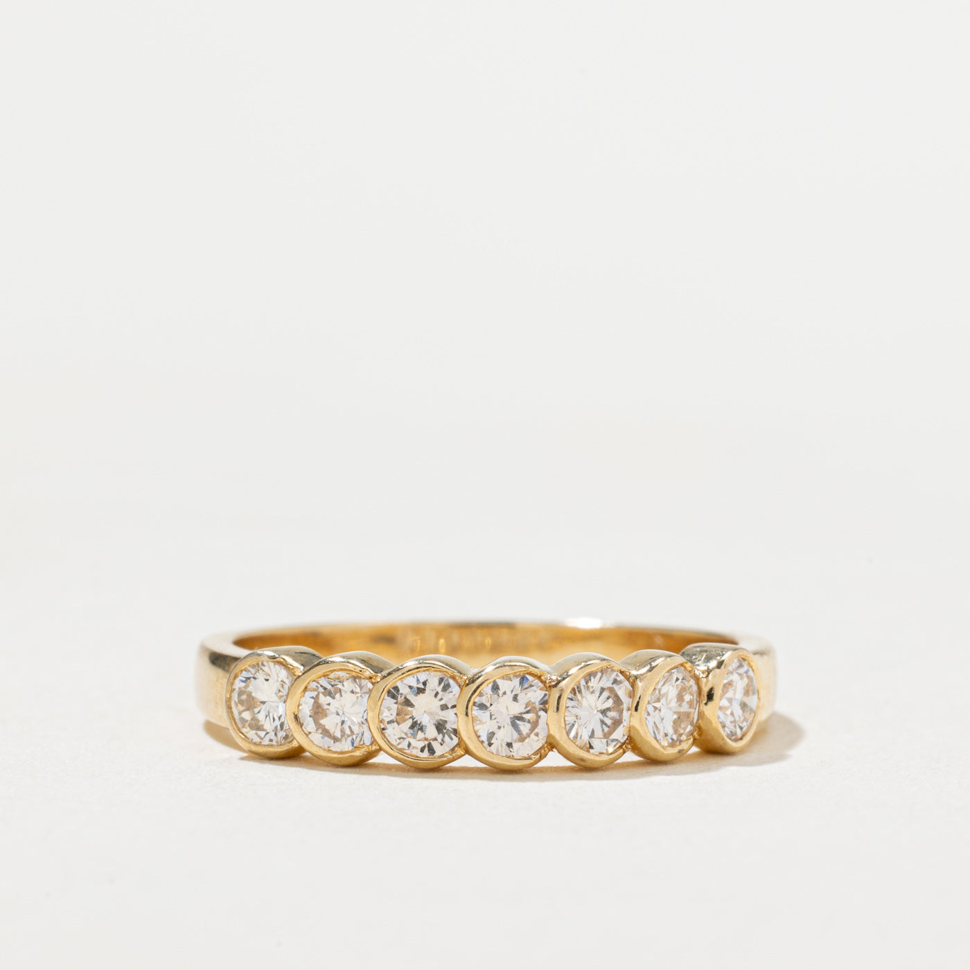 Seven Stone Bezel Set Diamond Ring | 0.55ctw | SZ 6.5