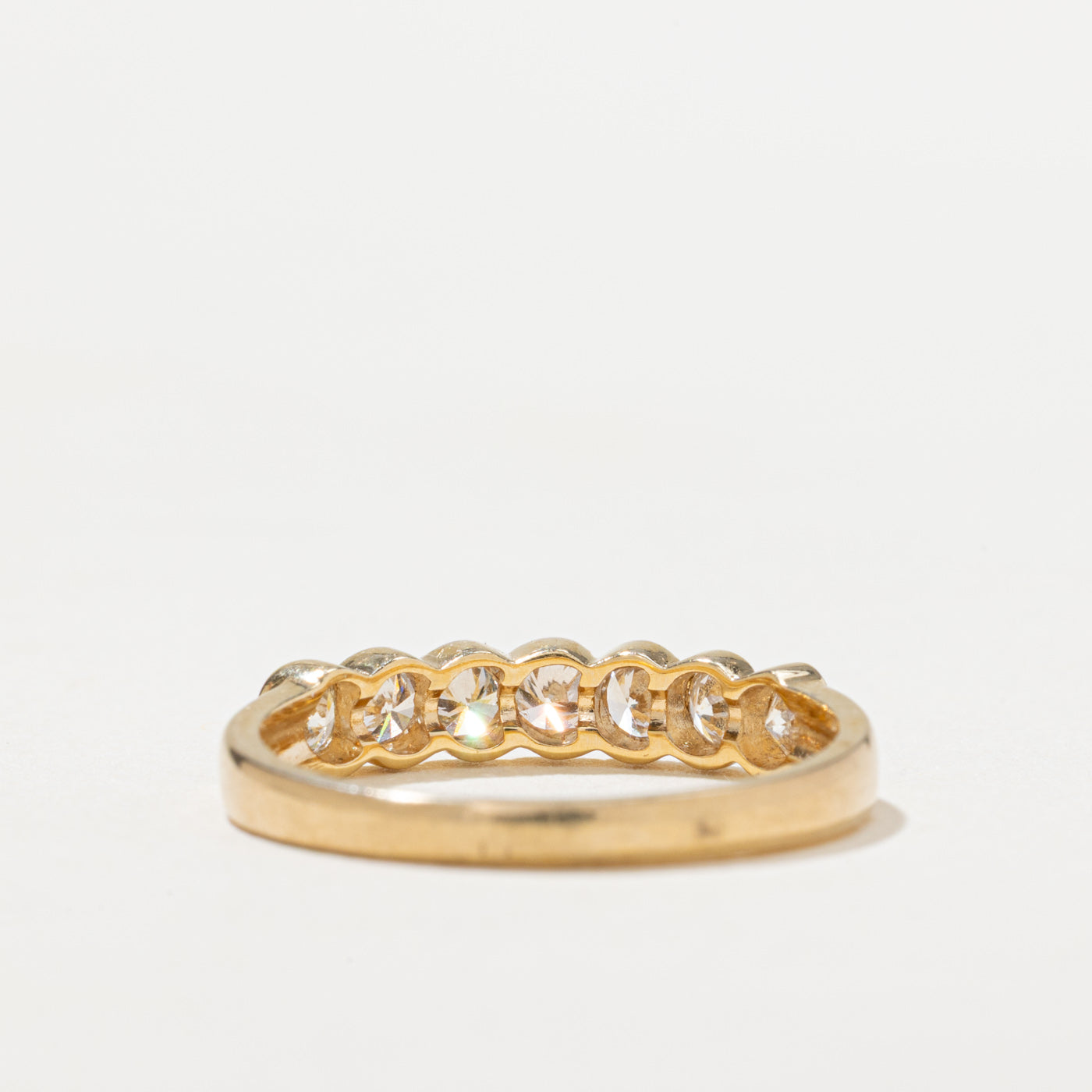 Seven Stone Bezel Set Diamond Ring | 0.55ctw | SZ 6.5