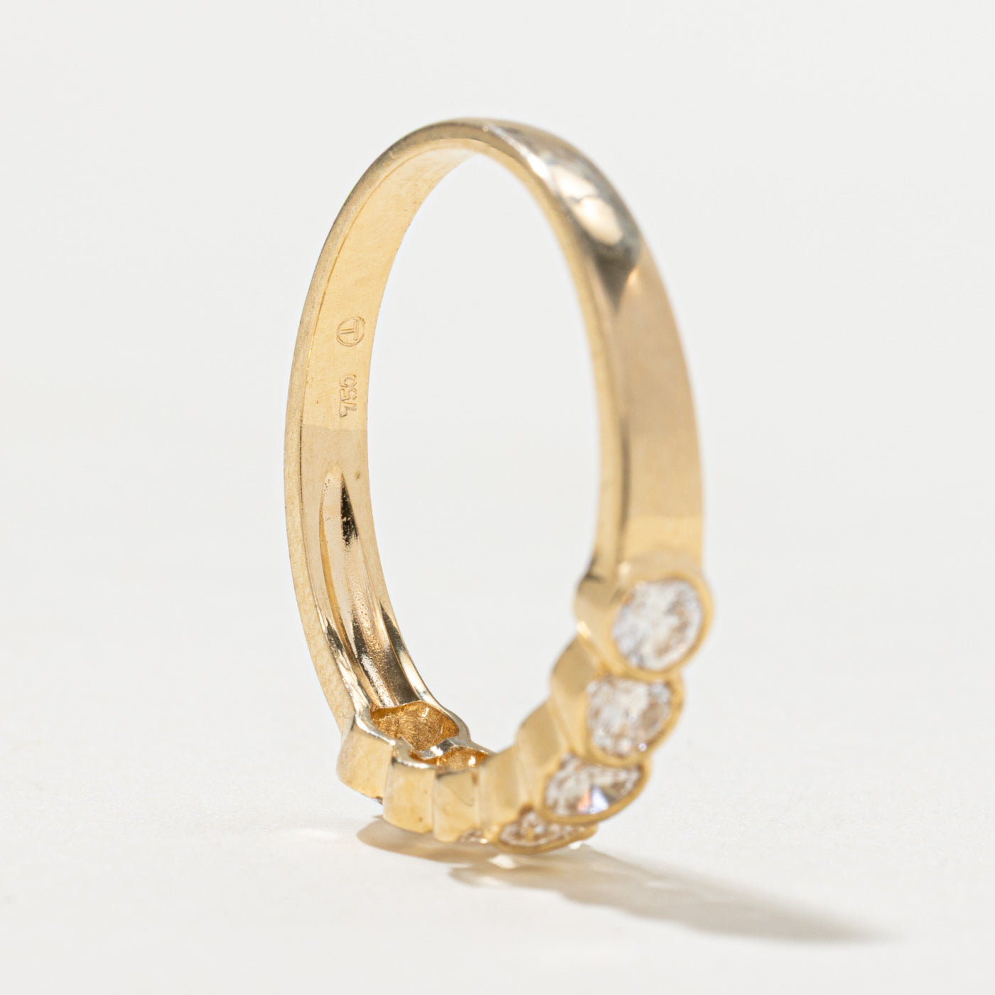 Seven Stone Bezel Set Diamond Ring | 0.55ctw | SZ 6.5