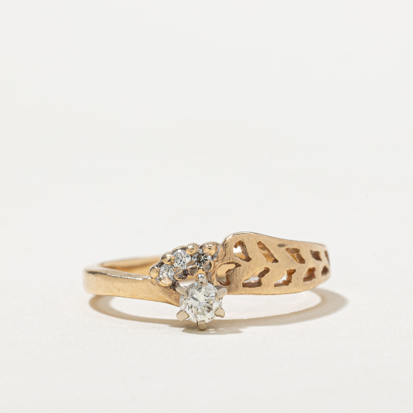 Open Work Diamond Ring | 0.13ctw | SZ 4.25