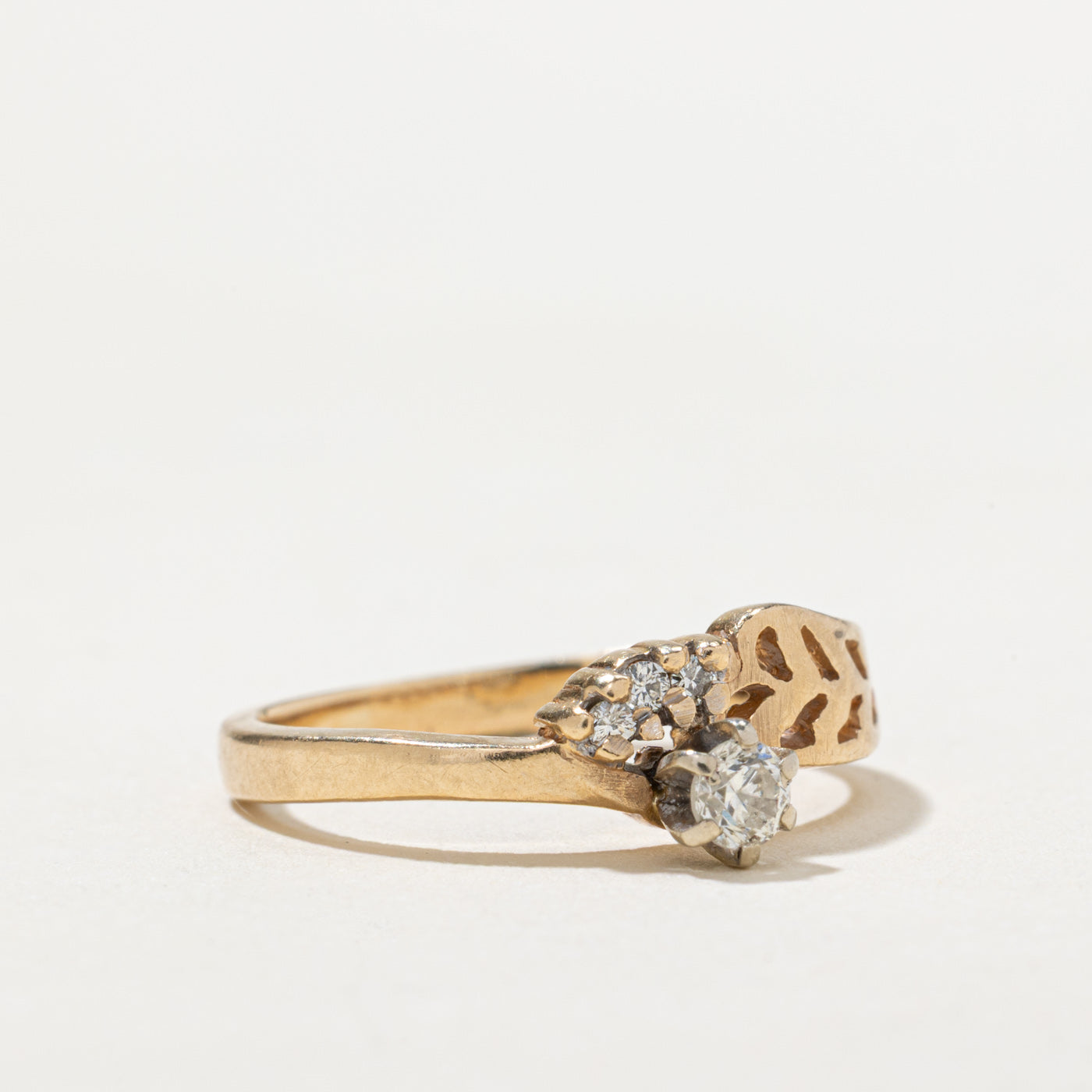 Open Work Diamond Ring | 0.13ctw | SZ 4.25