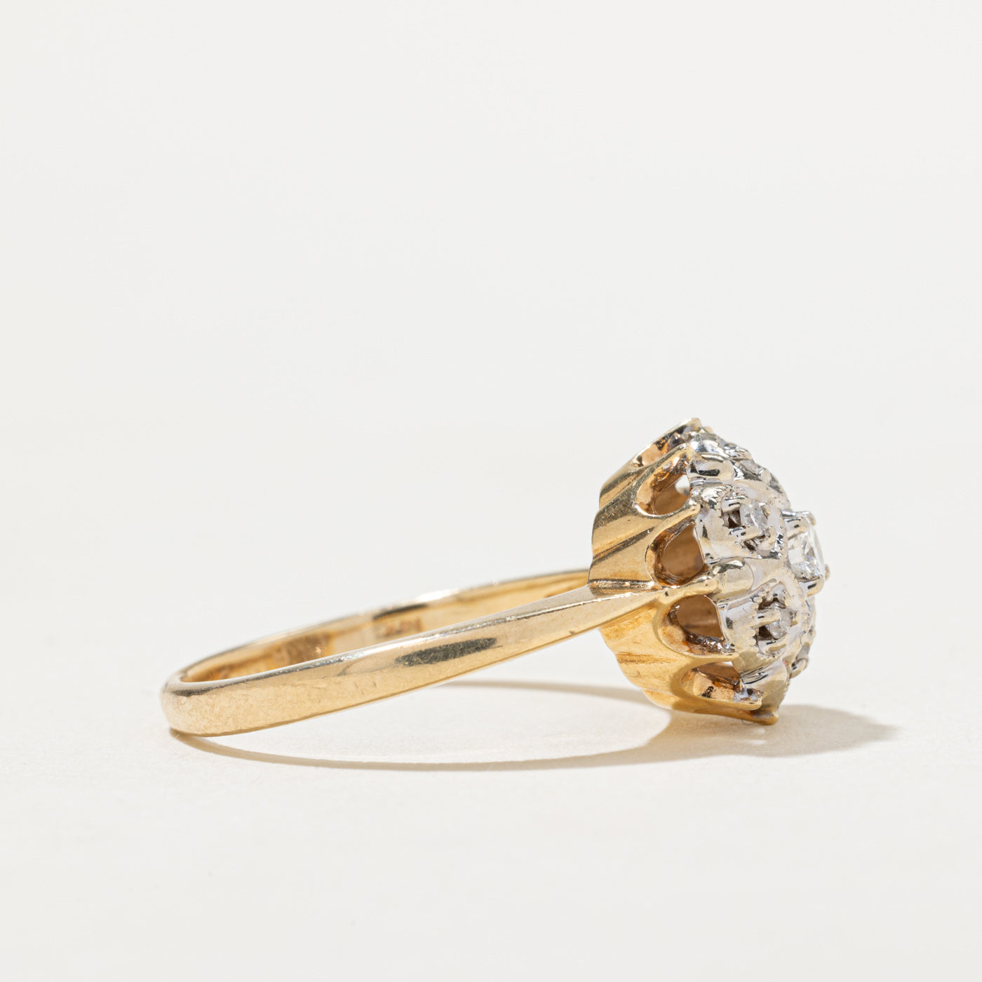 Diamond Cluster Cocktail Ring | 0.19ctw | SZ 7
