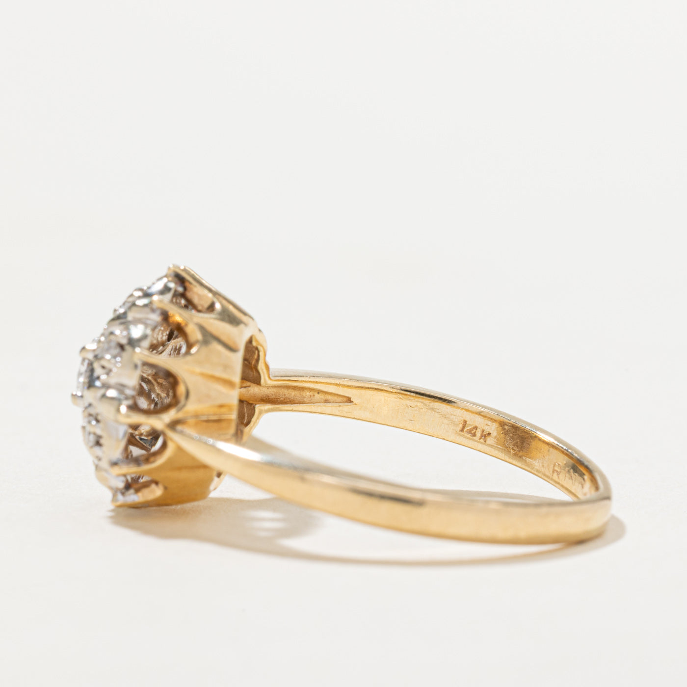 Diamond Cluster Cocktail Ring | 0.19ctw | SZ 7
