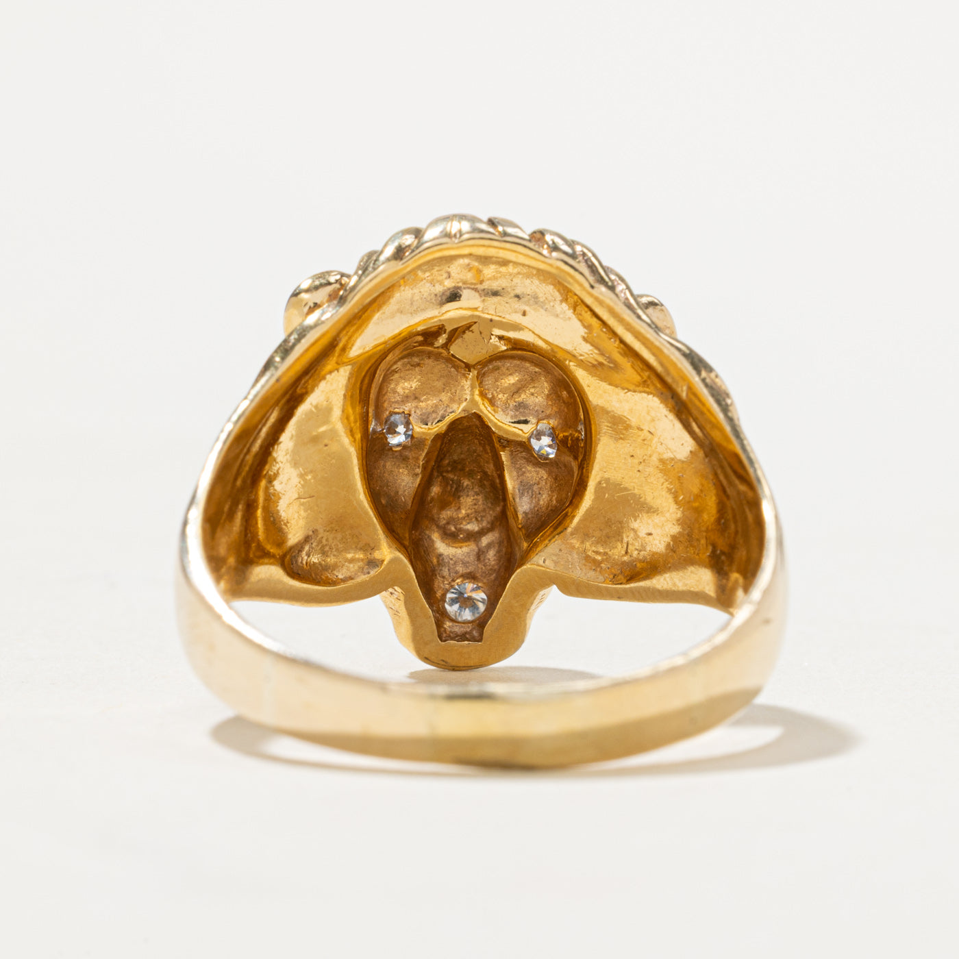 Diamond Lion Head Ring | 0.12ctw | SZ 12.25