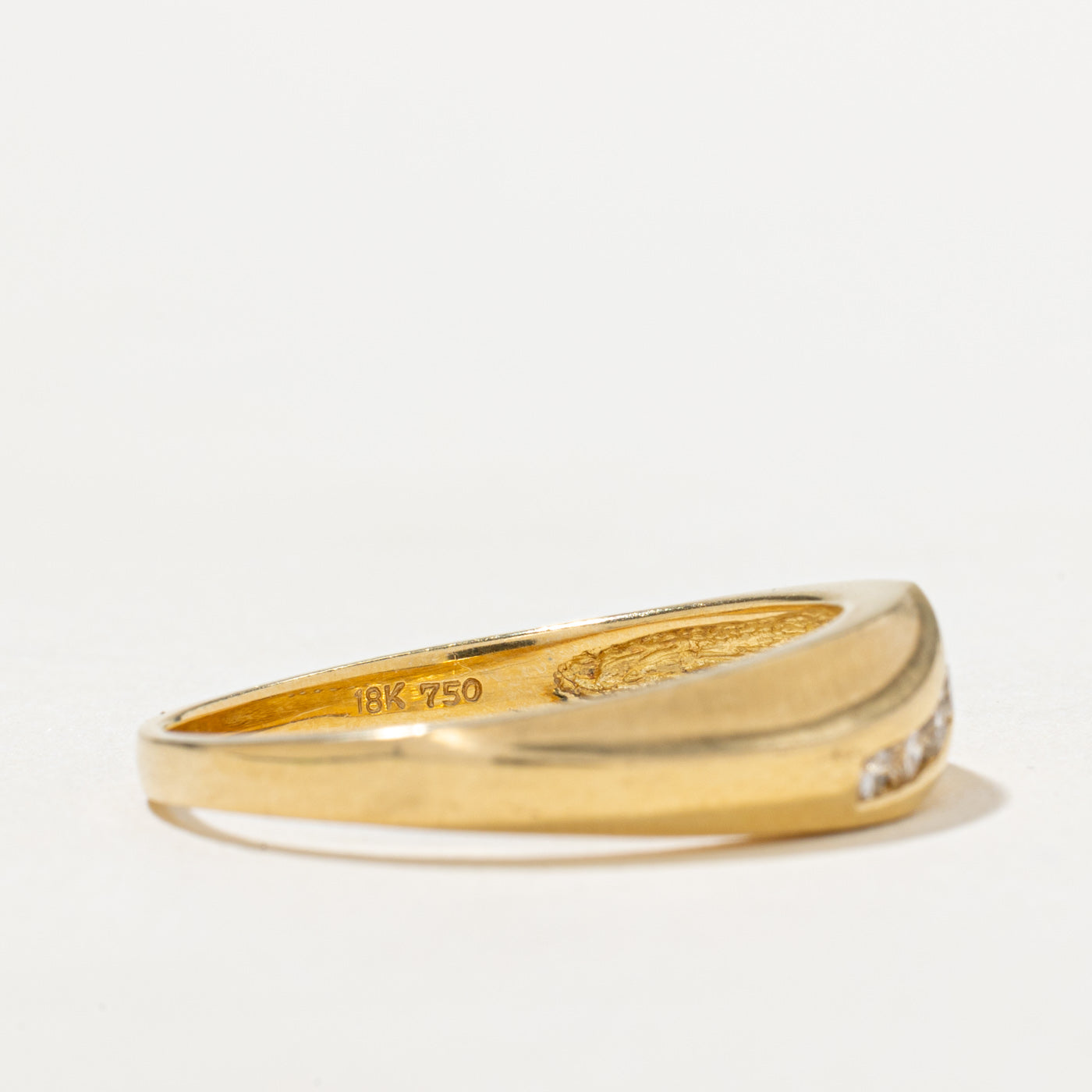 Seven Stone Diamond Wave Ring | 0.18ctw | SZ 9.75
