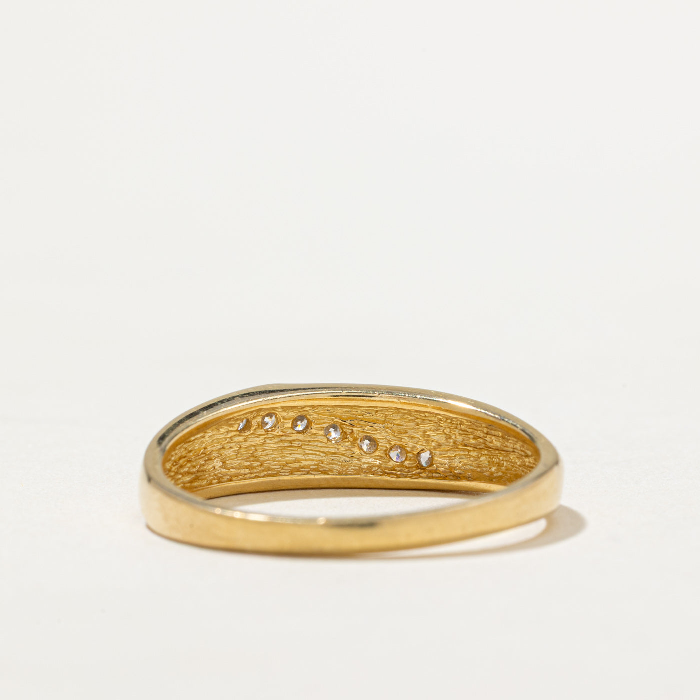 Seven Stone Diamond Wave Ring | 0.18ctw | SZ 9.75