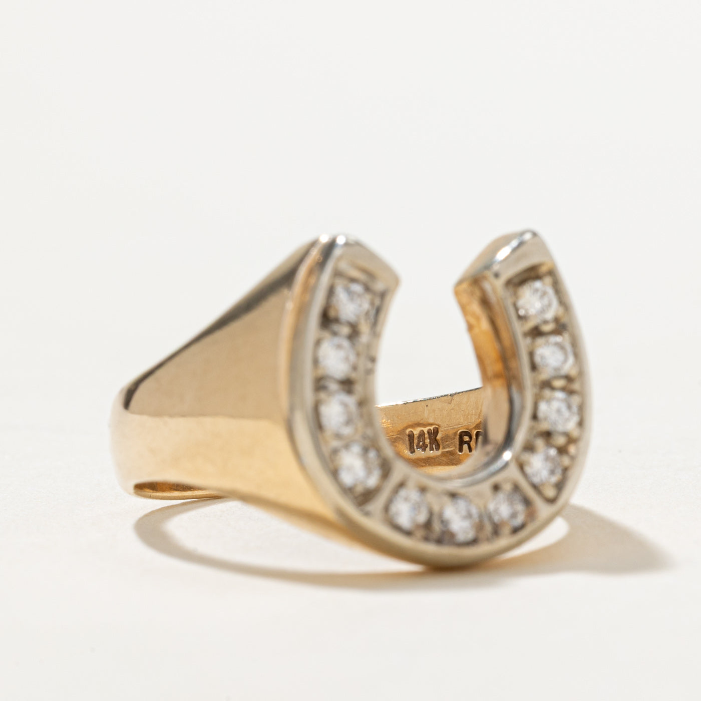Diamond Horseshoe Ring | 0.26ctw | SZ 8.5