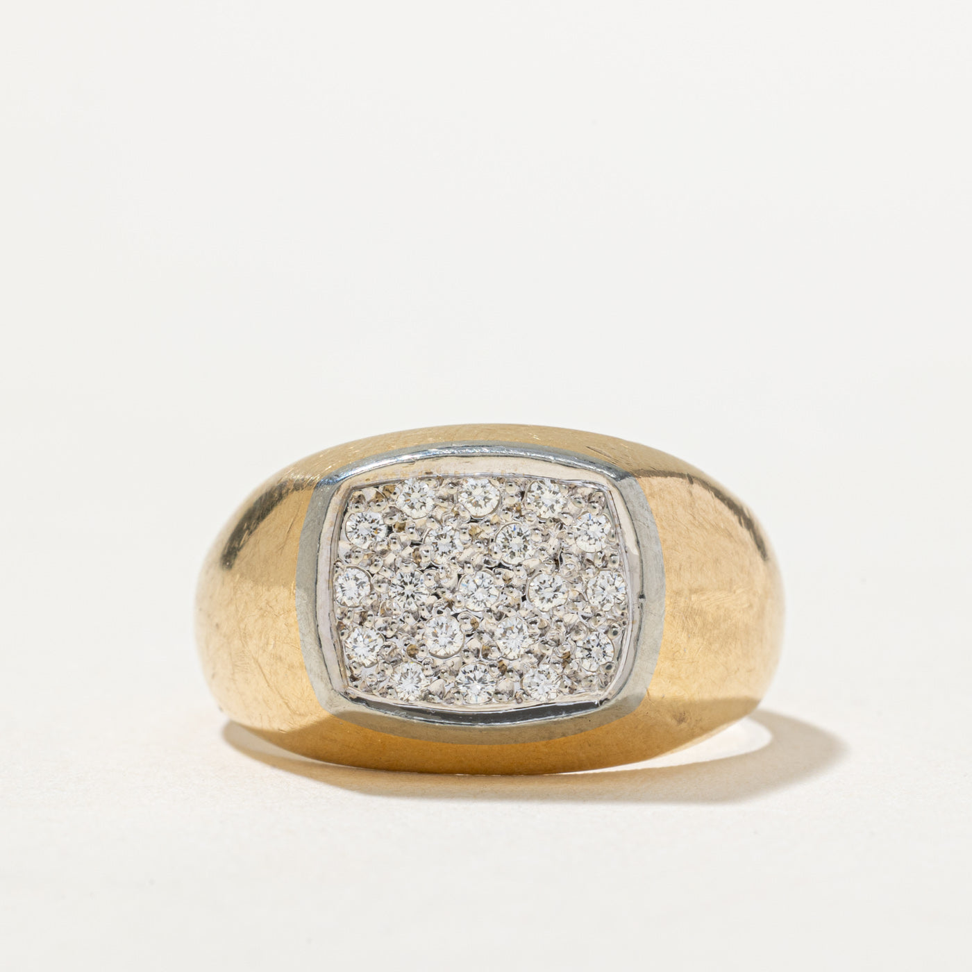Diamond Cluster Signet Ring | 0.15ctw | SZ 8
