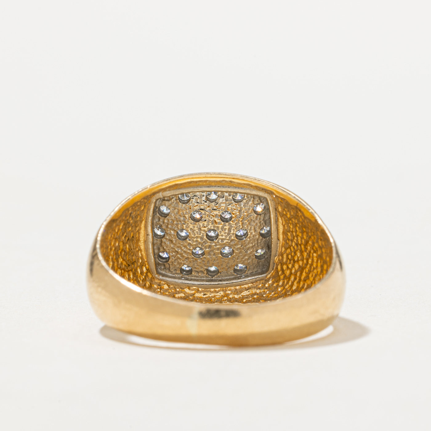 Diamond Cluster Signet Ring | 0.15ctw | SZ 8