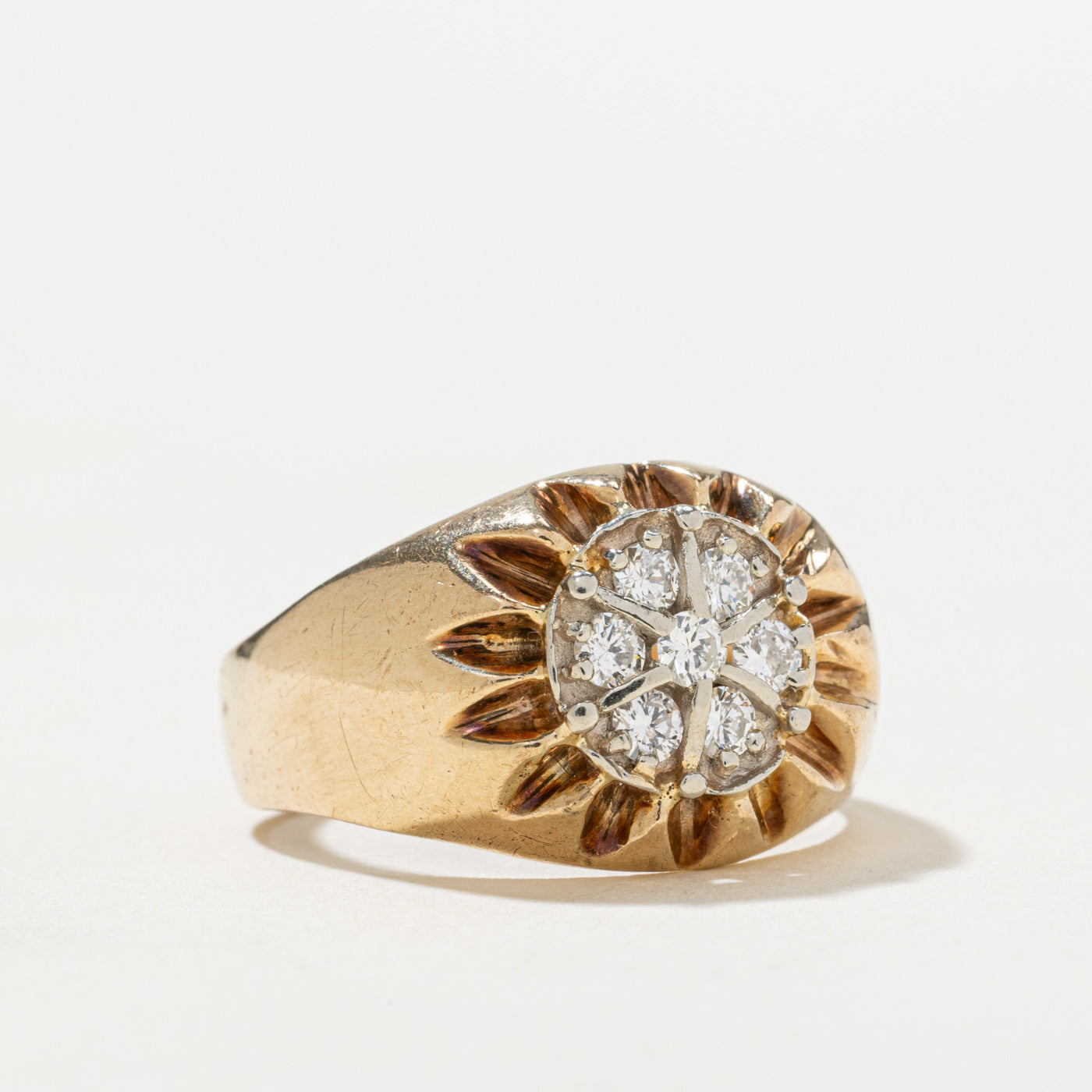 Diamond Cluster Cocktail Ring | 0.31ctw | SZ 6.75