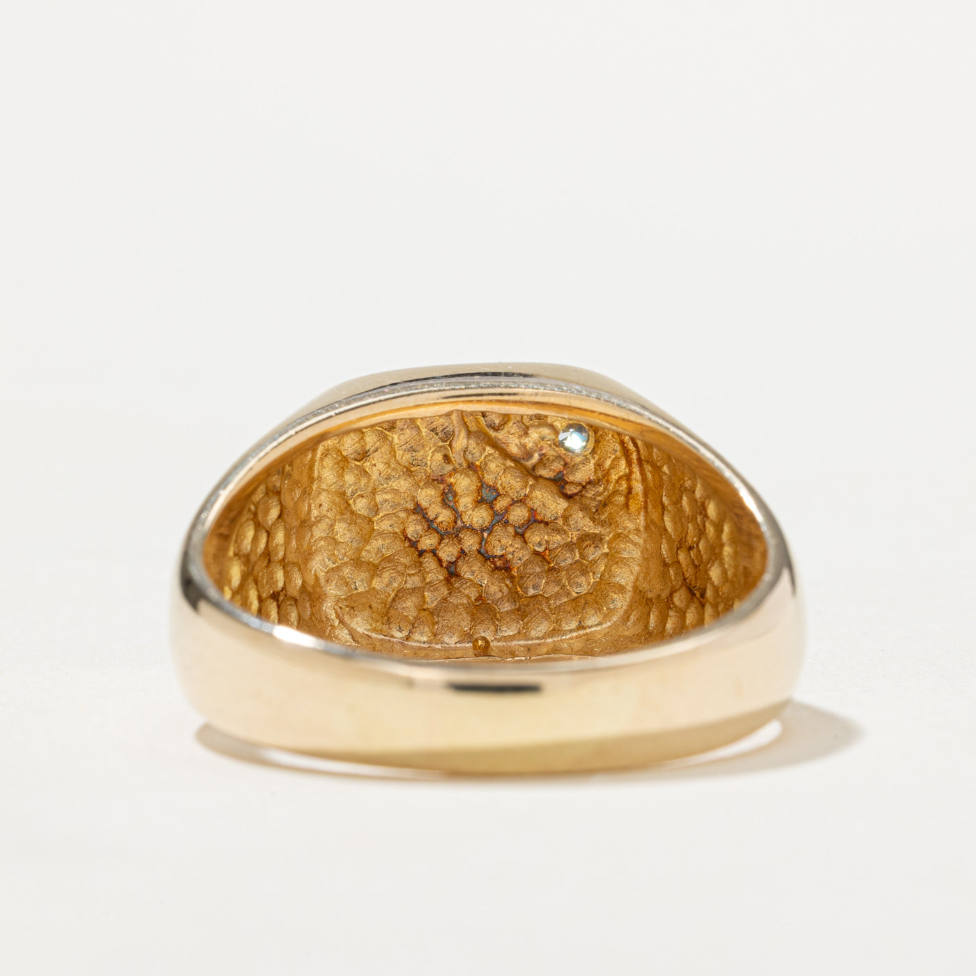 Free Masons Diamond Signet Ring | 0.08ct | SZ 12.25