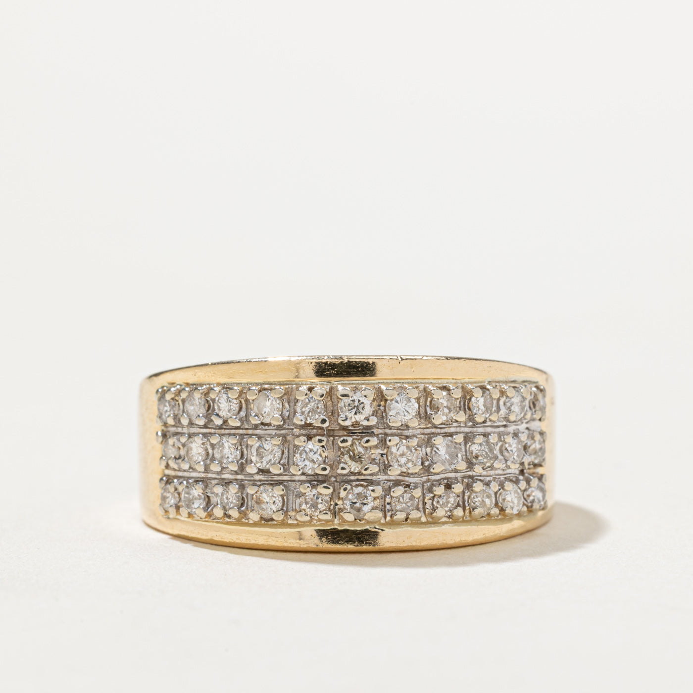 Diamond Grid Band | 0.43ctw | SZ 8.5