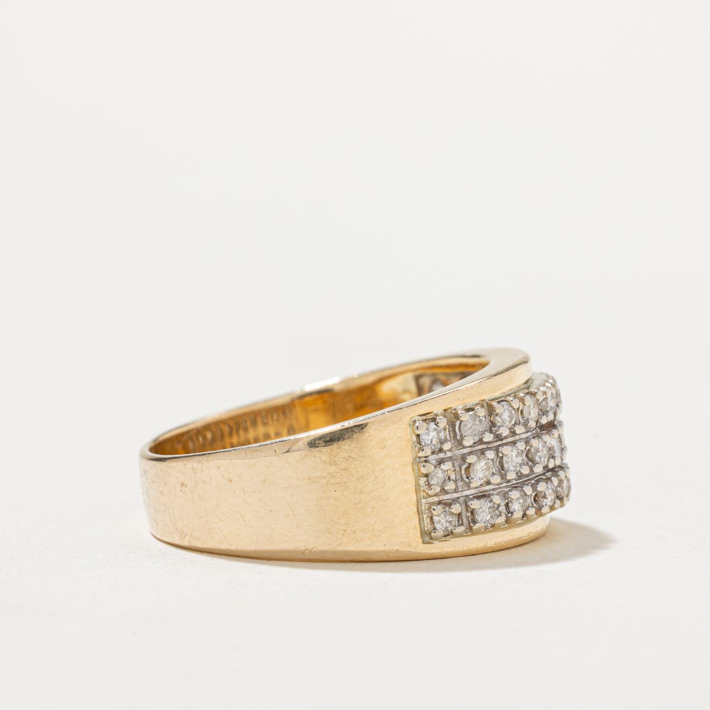 Diamond Grid Band | 0.43ctw | SZ 8.5