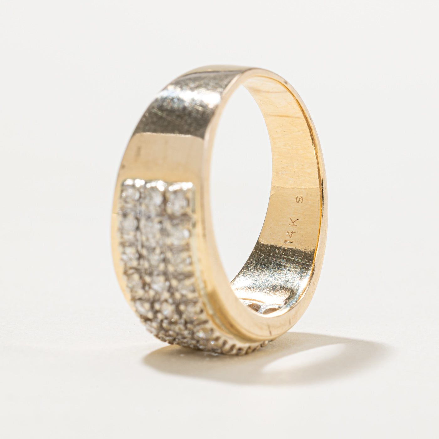 Diamond Grid Band | 0.43ctw | SZ 8.5