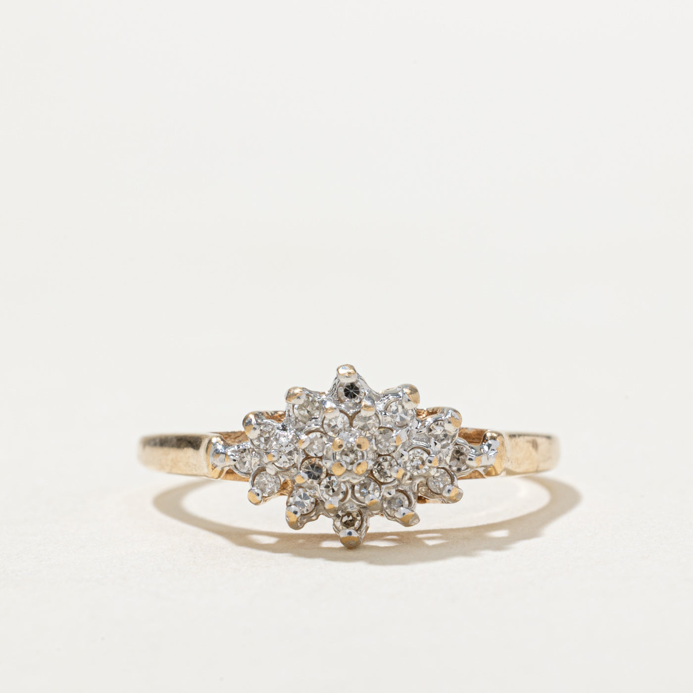 Diamond Cluster Ring | 0.12ctw | SZ 6.5