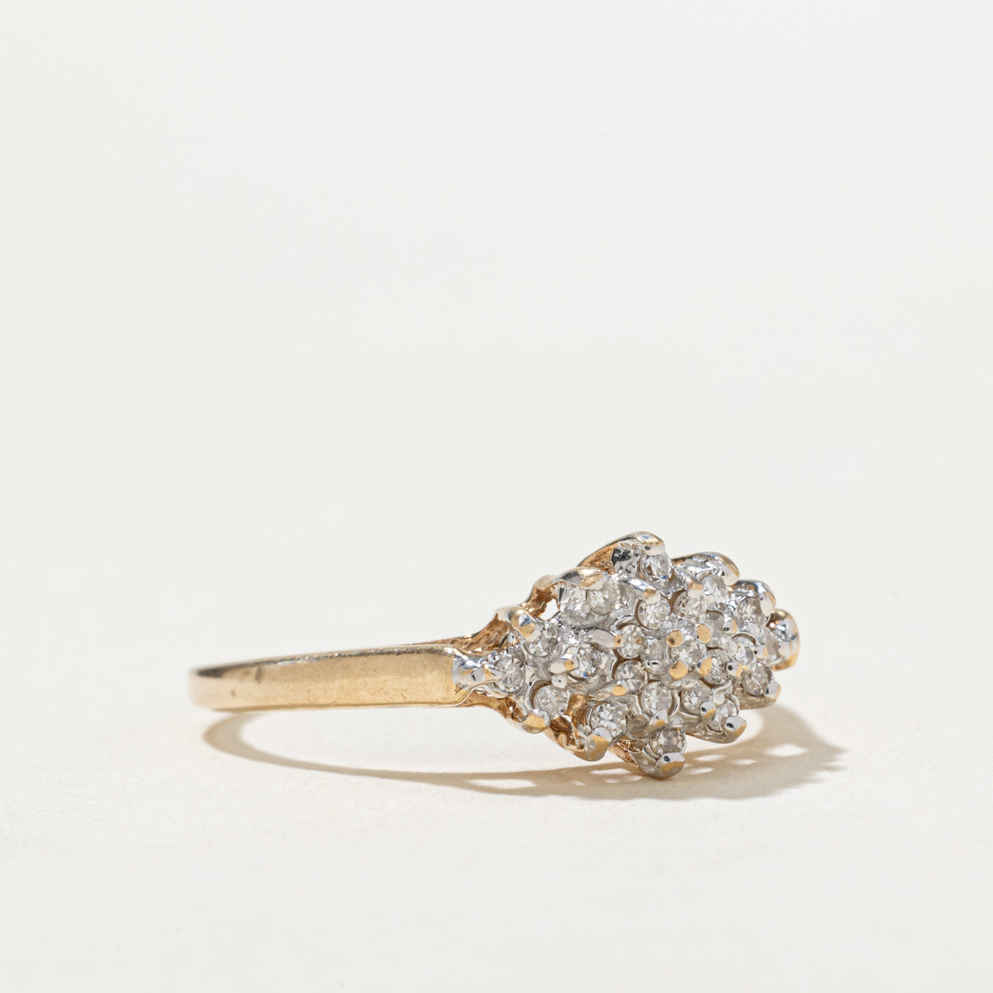 Diamond Cluster Ring | 0.12ctw | SZ 6.5