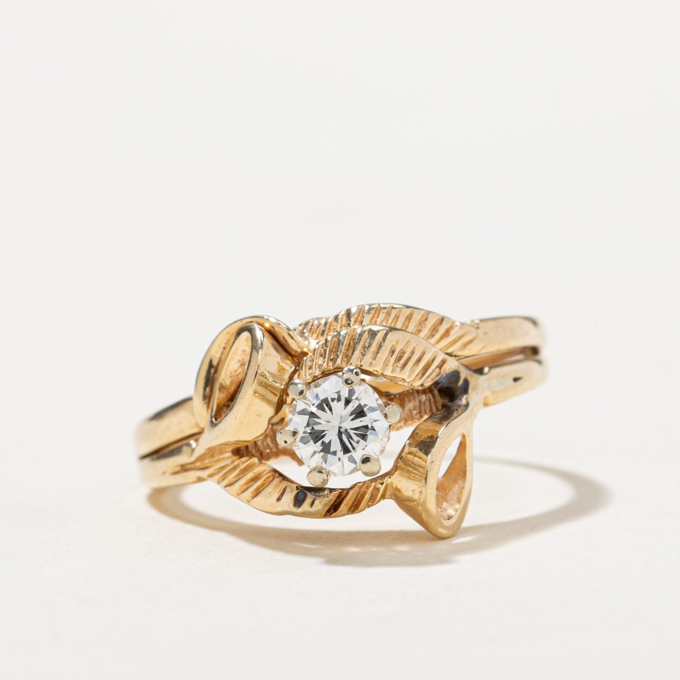 Diamond Textured Abstract Ring | 0.25ct | SZ 5.75