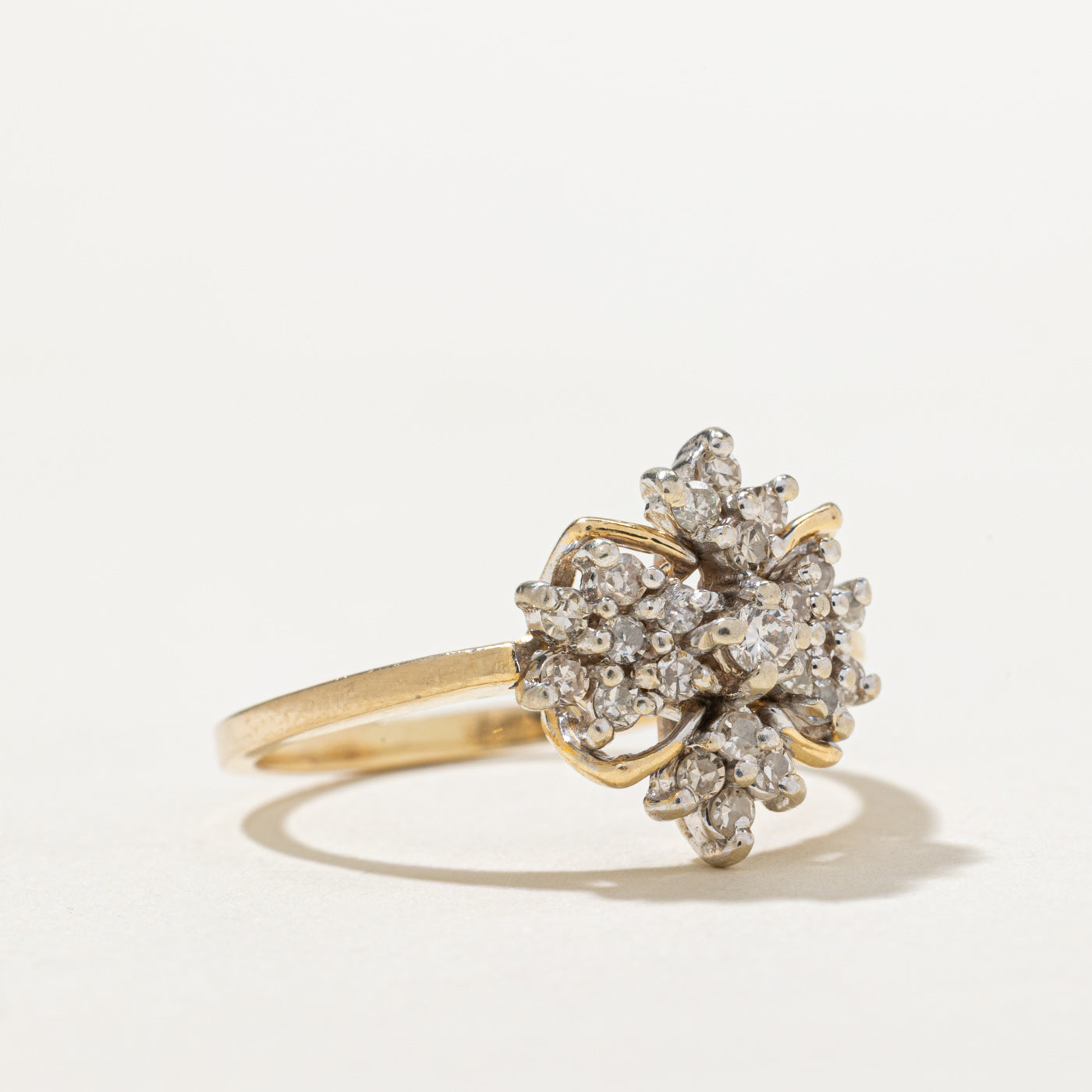Diamond Cluster Ring | 0.36ctw | SZ 6.5