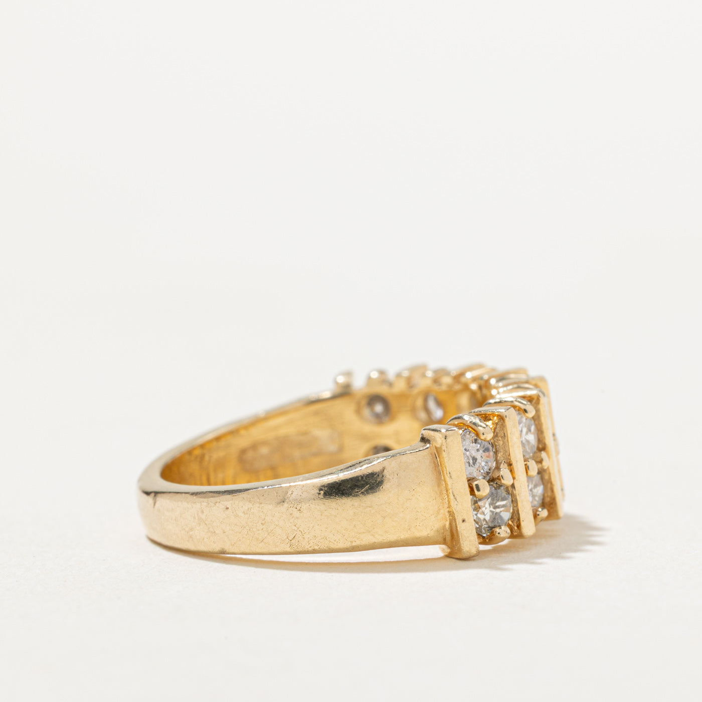 Multi Column Diamond Ring | 0.84ctw | SZ 6.25