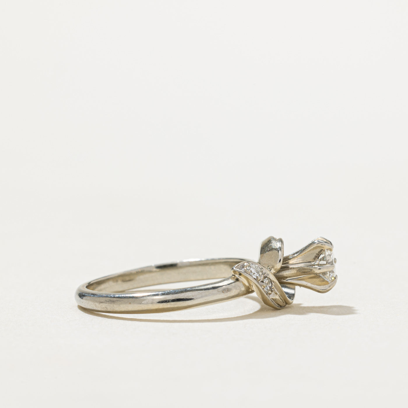 High Set Diamond Engagement Ring | 0.28ctw | SZ 4.5