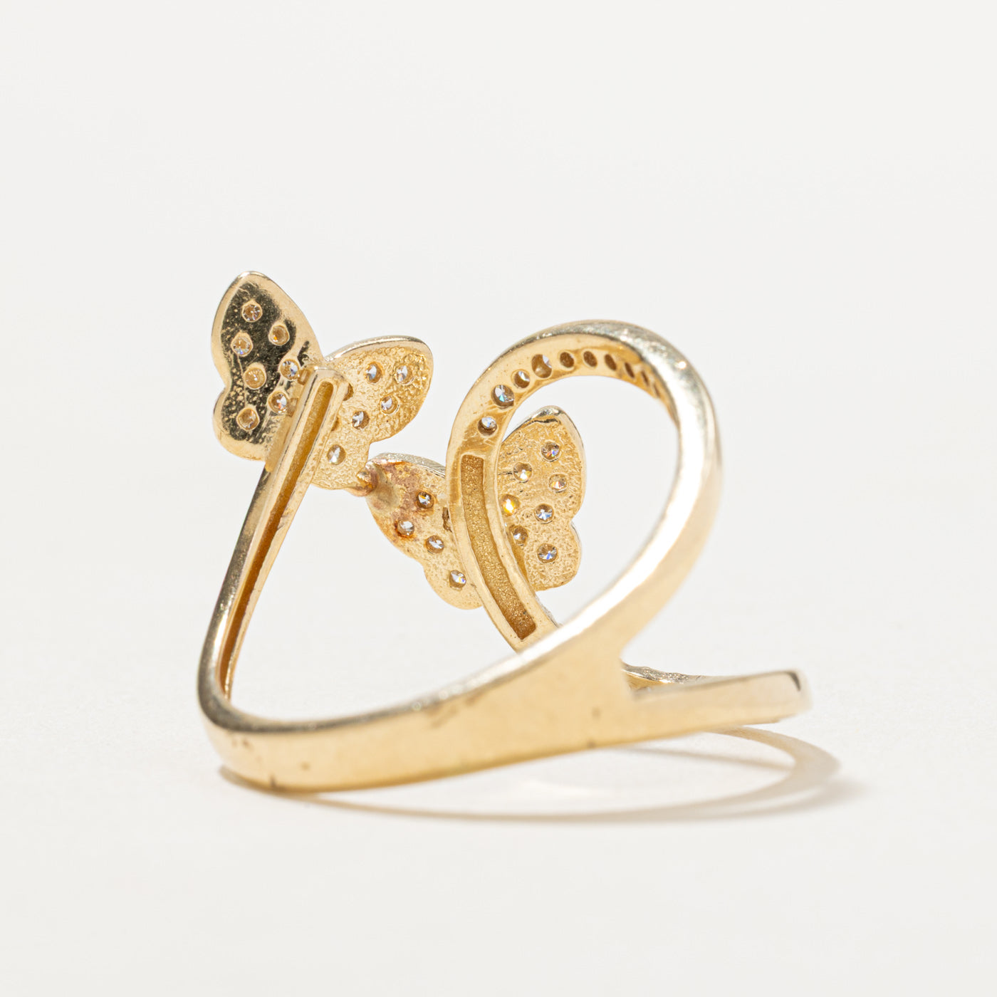 Bague papillon en diamant | 0,24 ct | Taille 7,5