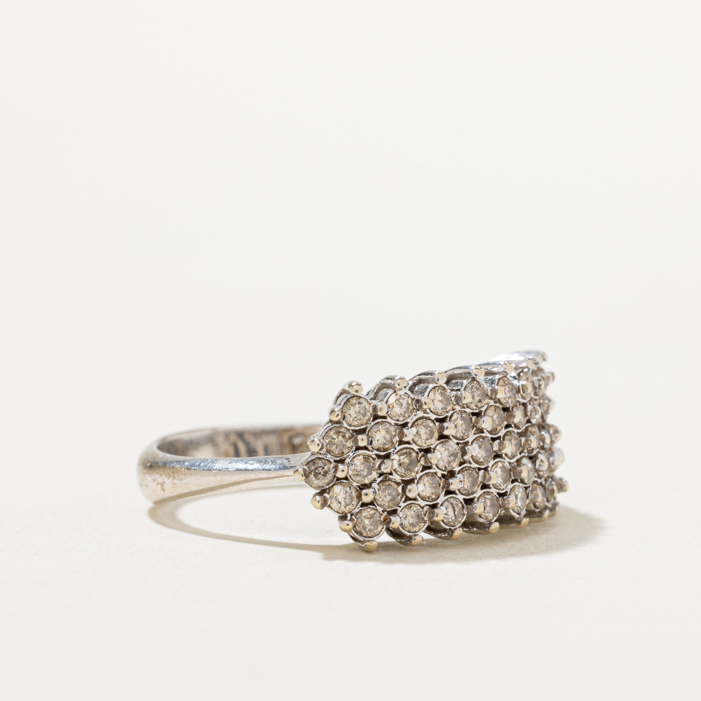 Multi Row Diamond Cluster Ring | 0.70ctw | SZ 7.25