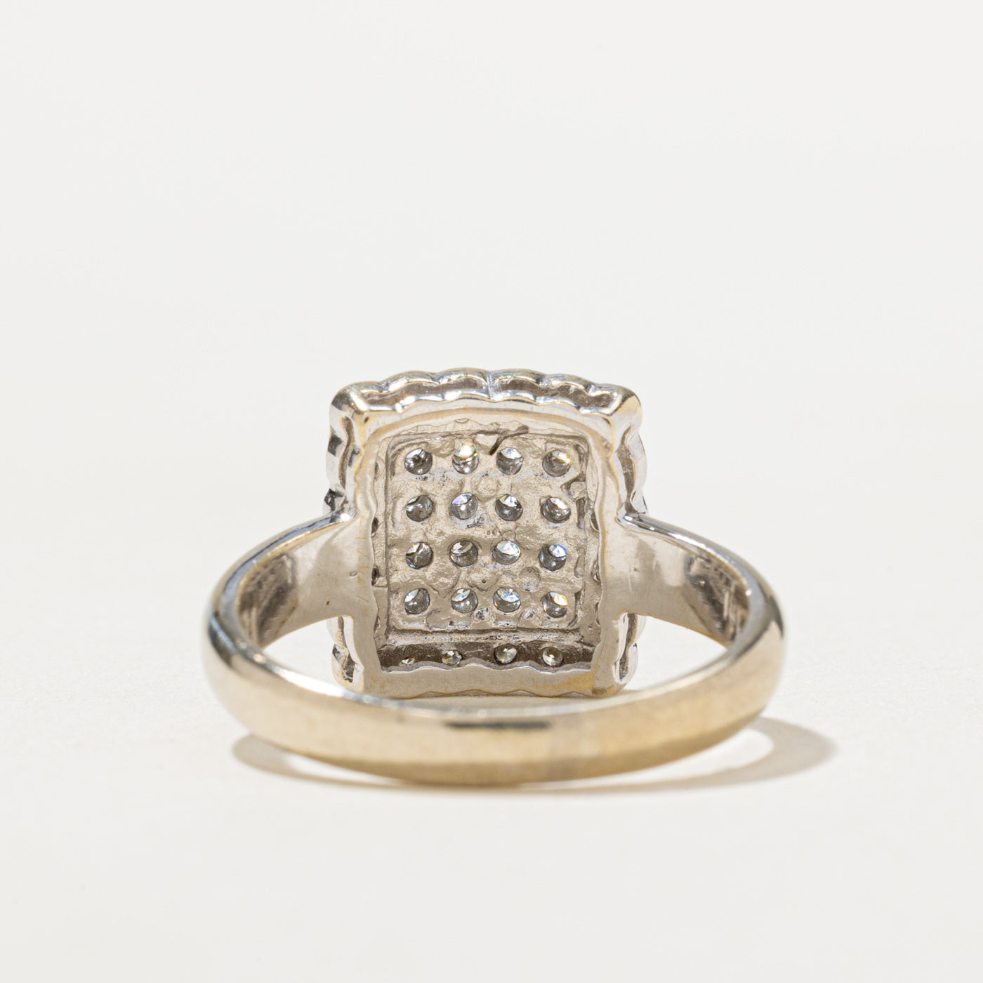 Diamond Square Cluster Ring | 0.73ctw | SZ 6