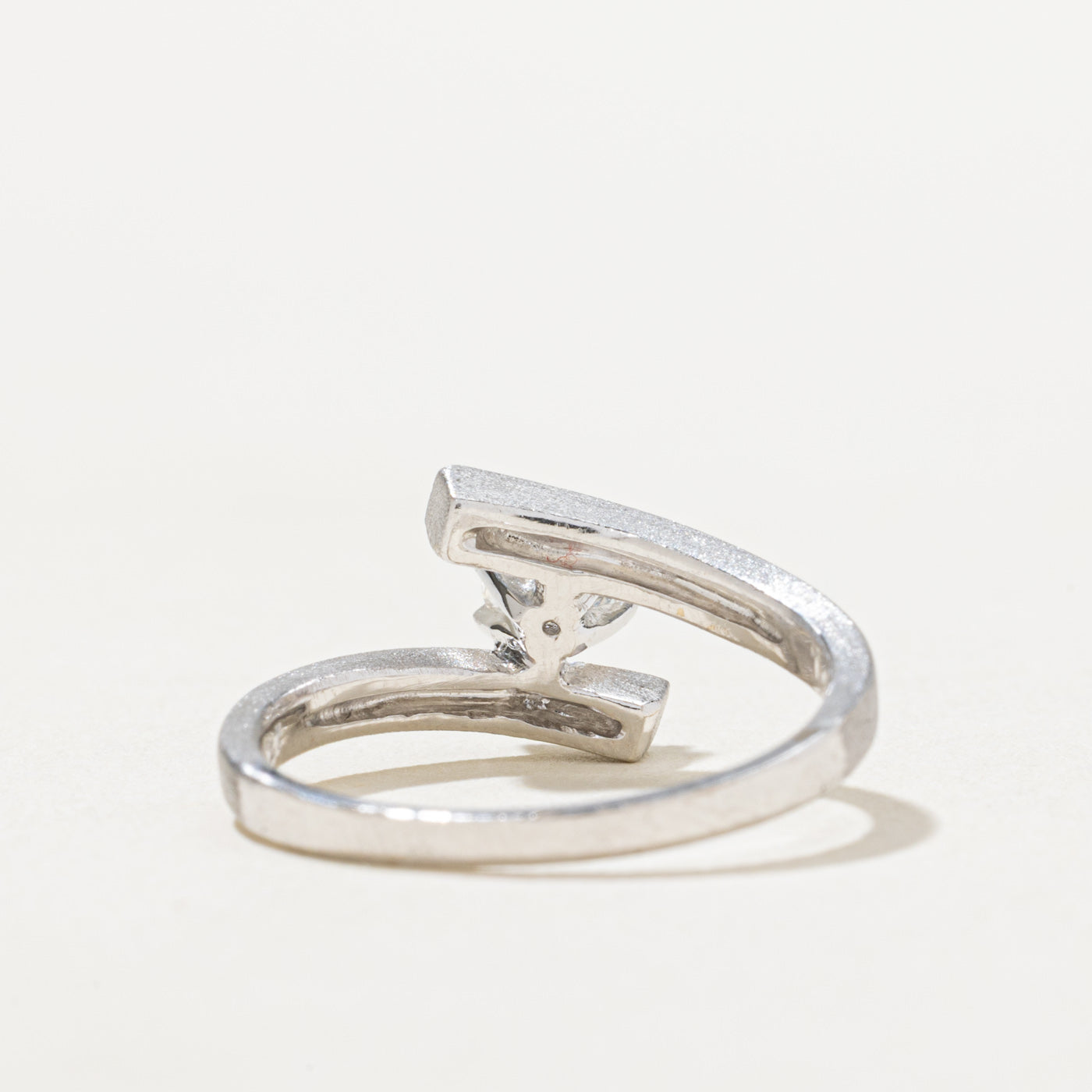 Solitaire Diamond Bypass Ring | 0.27ct | SZ 4.5