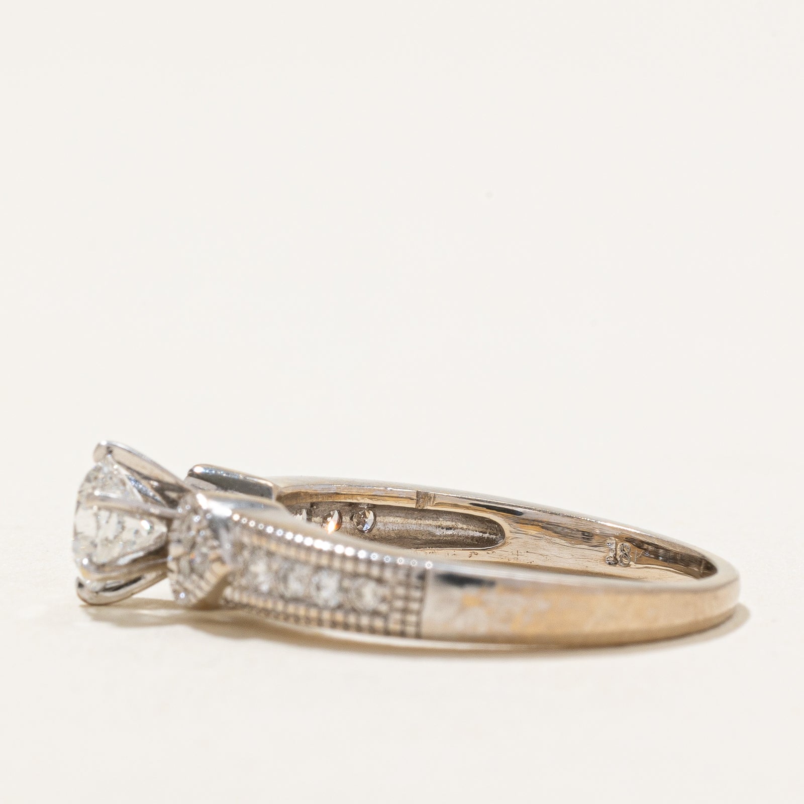 Accented Diamond Engagement Ring | 0.65ctw | SZ 5.5