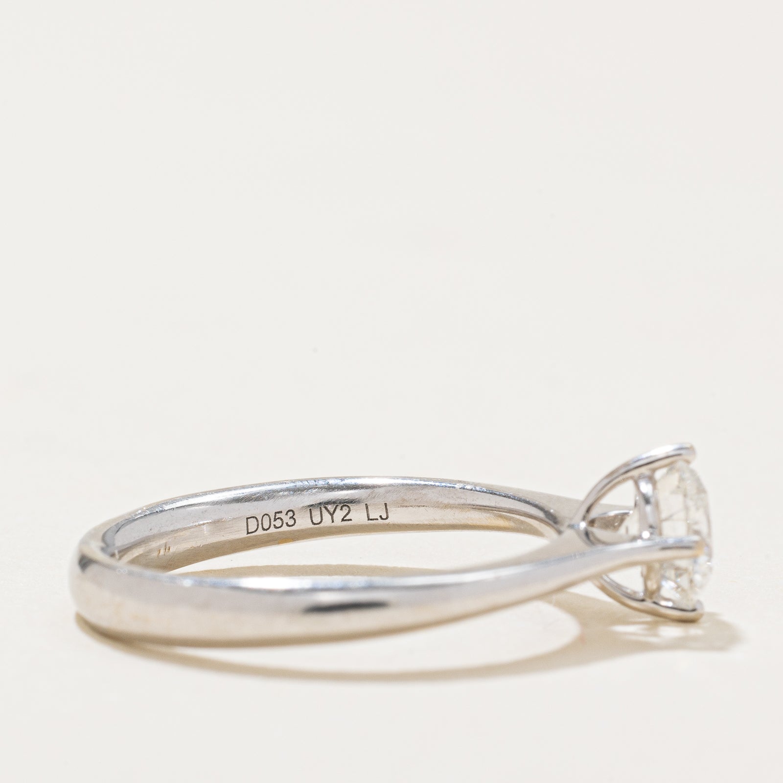 GIA Certified Solitaire Diamond Engagement Ring | 0.53ct | SZ 4.25