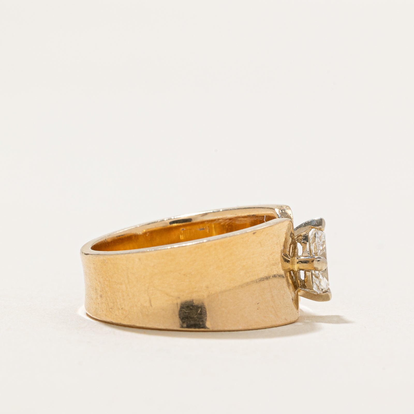 Marquise Cut Diamond Reverse Tapered Ring | 0.35ct | SZ 6