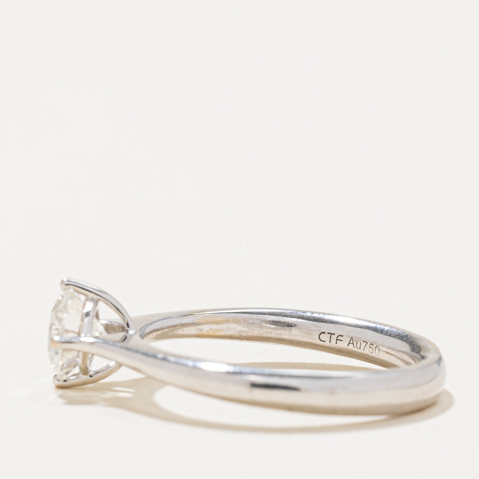 GIA Certified Solitaire Diamond Engagement Ring | 0.53ct | SZ 4.25
