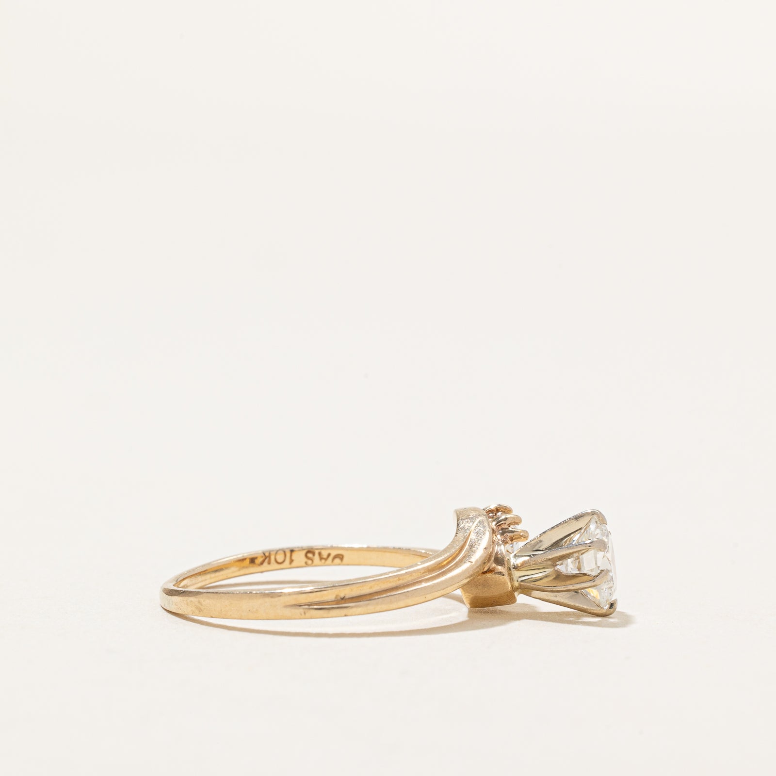Diamond Bypass Engagement Ring | 0.65ctw | SZ 5.75